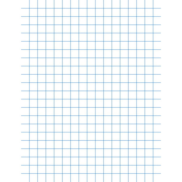 1/2 Inch Rule 500 Sheets 8-1/2 x 11 Inches School Smart Graph Paper White 